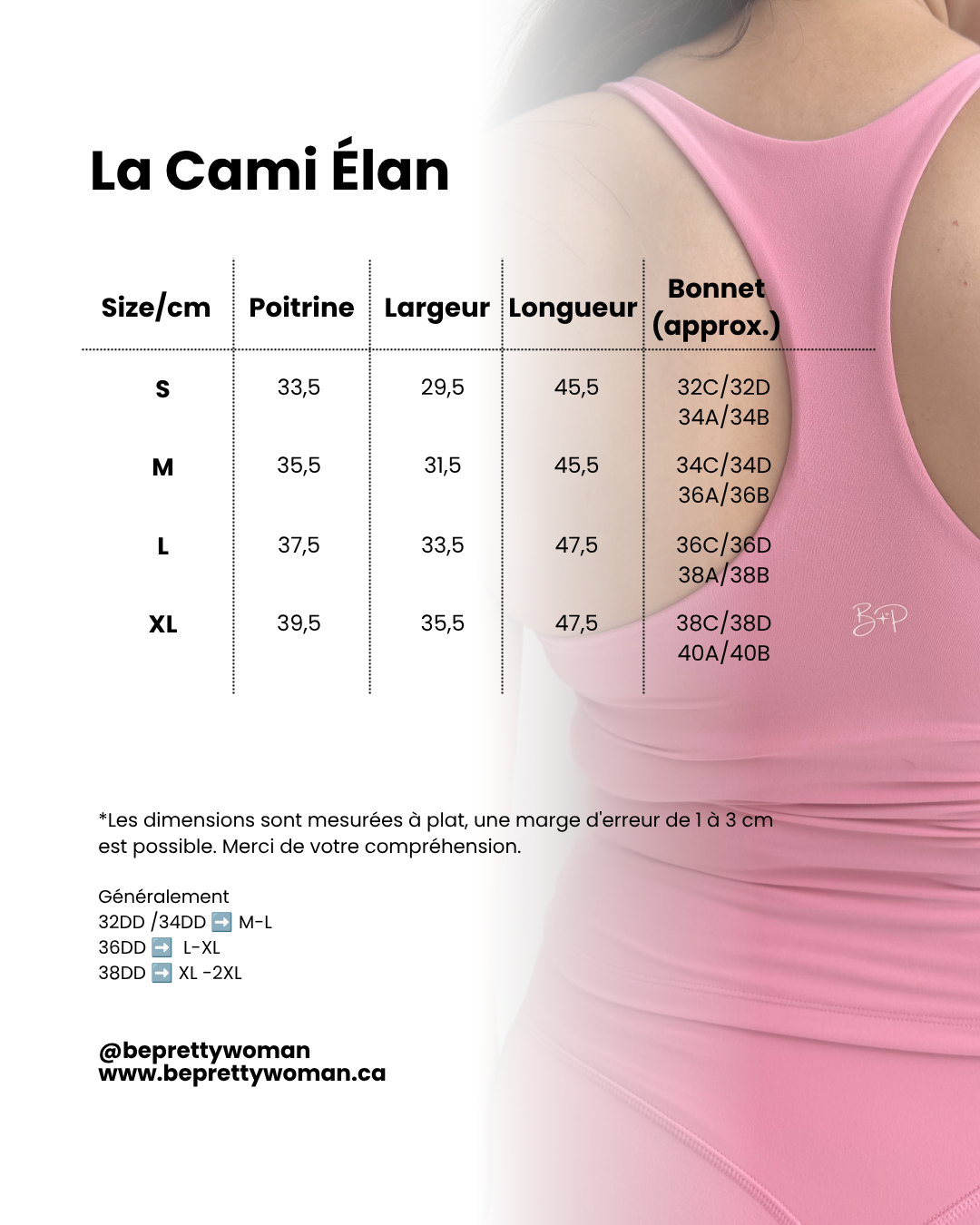 GUIDE DES TAILLES