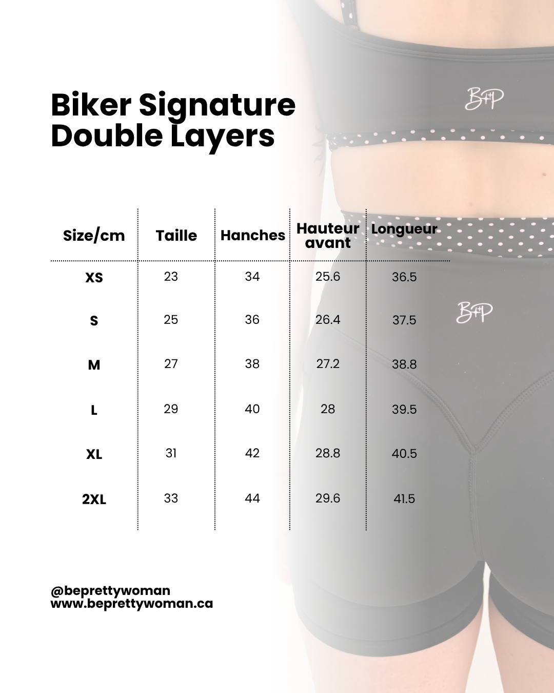 Le Biker Signature double Layer «Noir à pois roses»