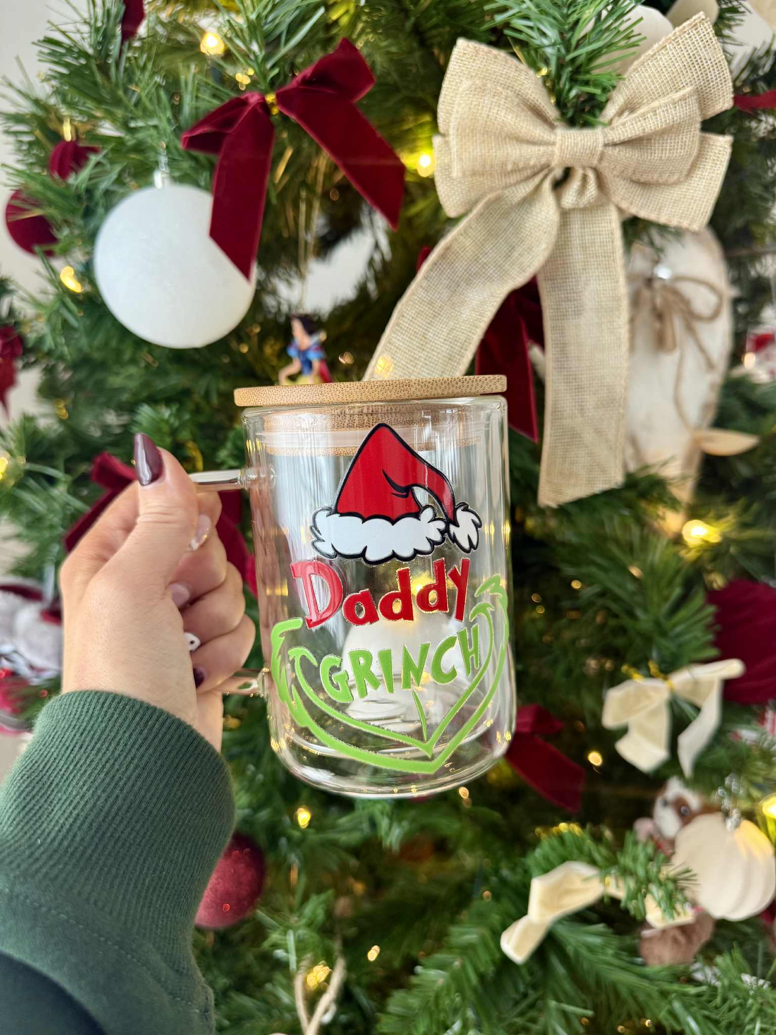 Tasse en verre «Papa grincheux»