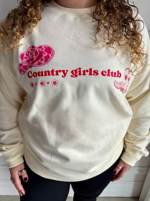Crewneck « Country girls club »