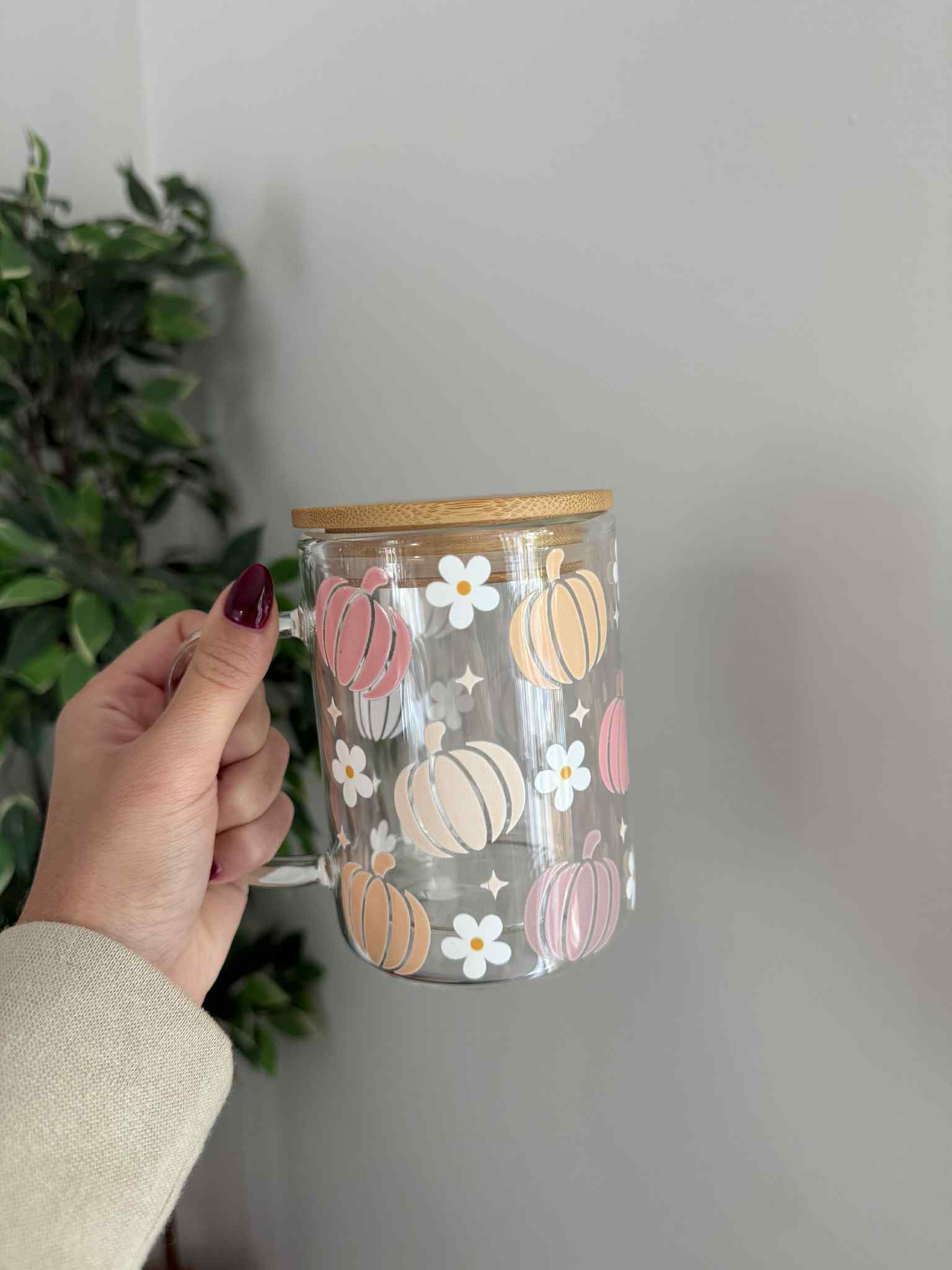 Tasse en verre « Daisy Pumpkin »