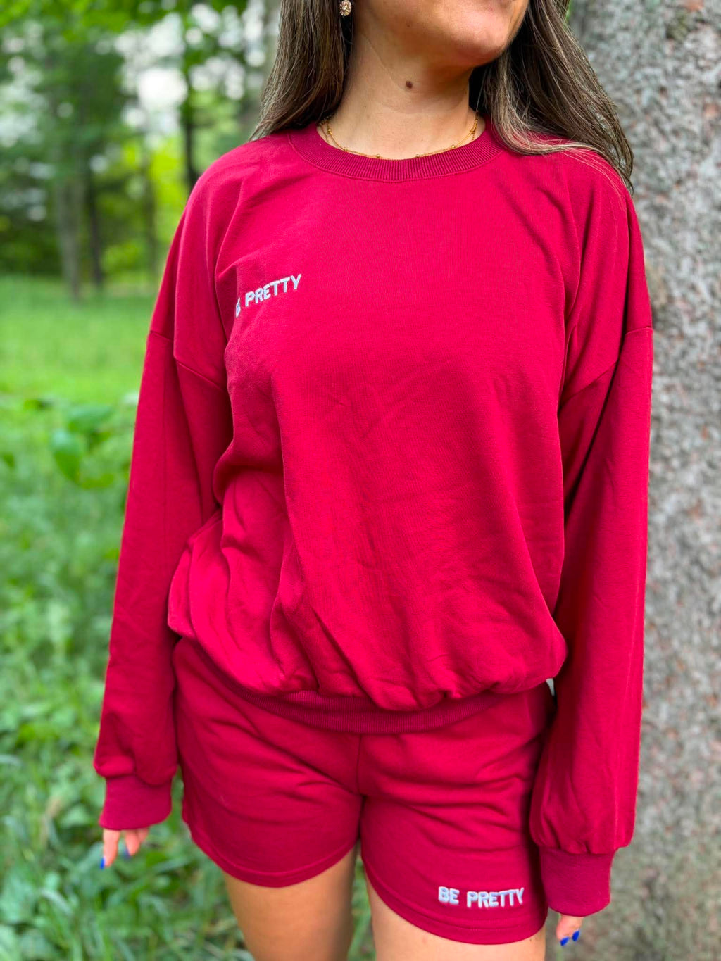 Le Crewneck Refuge «Merlot»