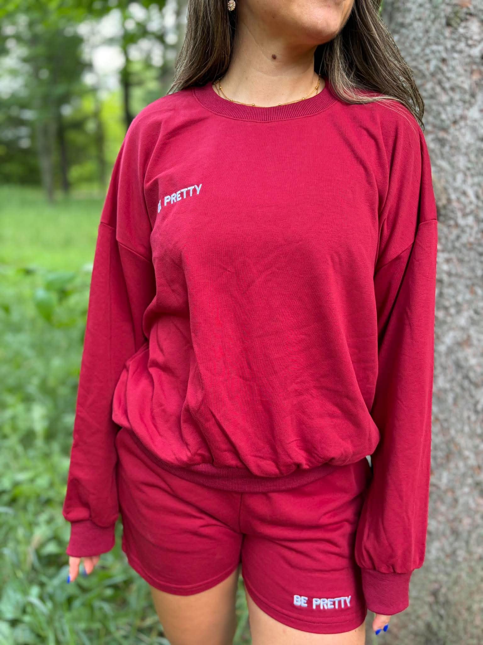 Le Crewneck Refuge «Merlot»