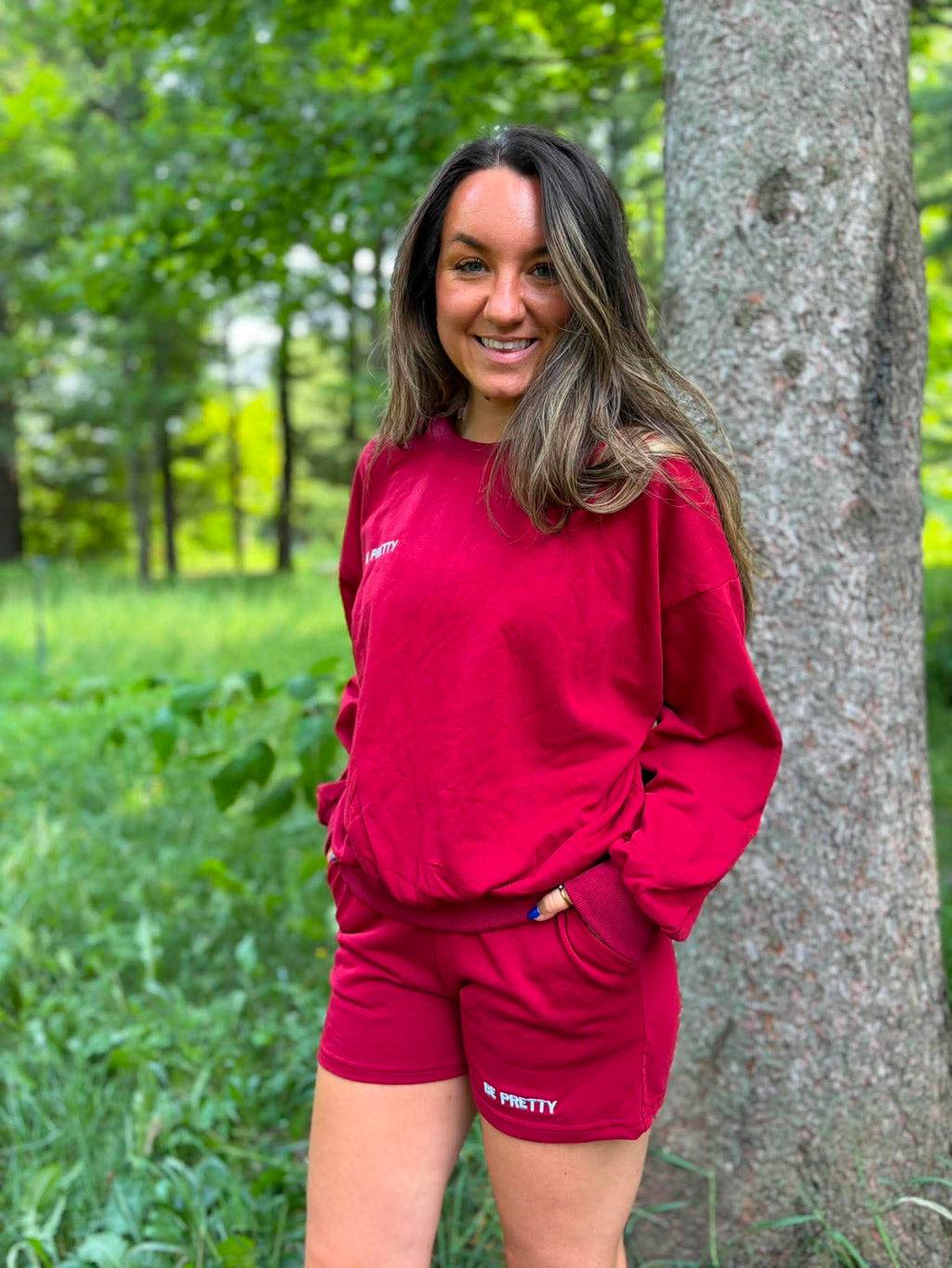 Le Crewneck Refuge «Merlot»