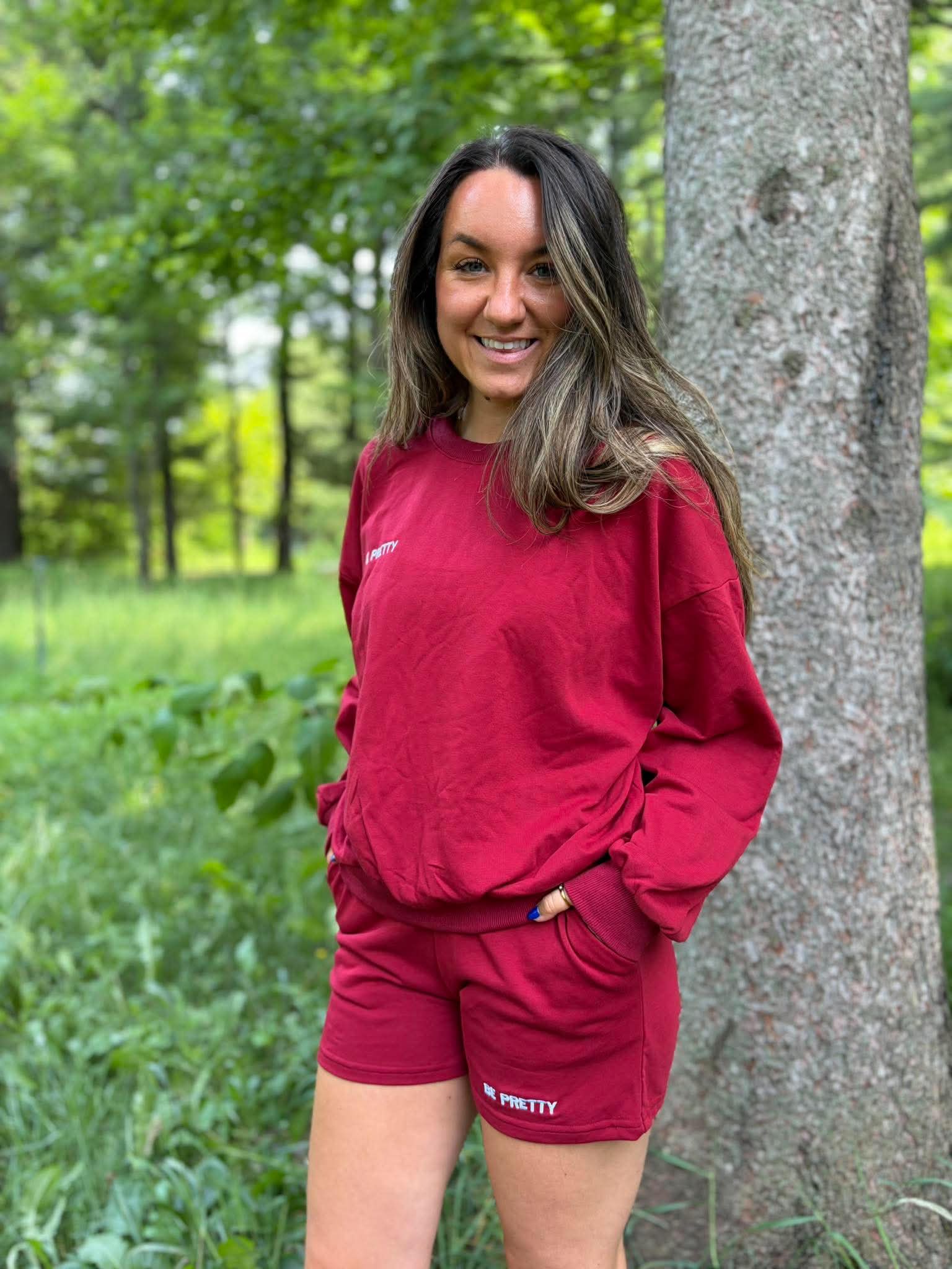 Le Crewneck Refuge «Merlot»