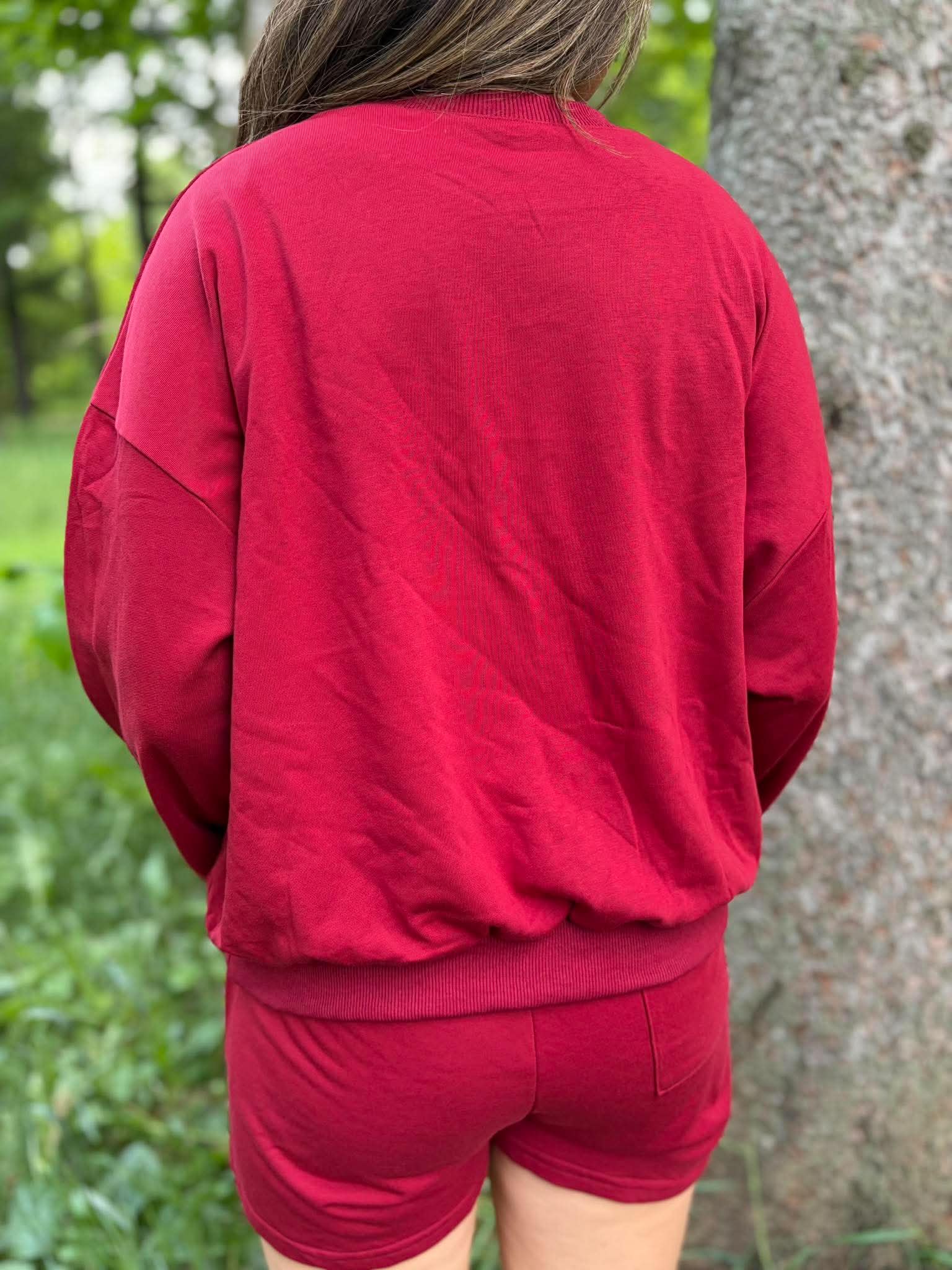 Le Crewneck Refuge «Merlot»
