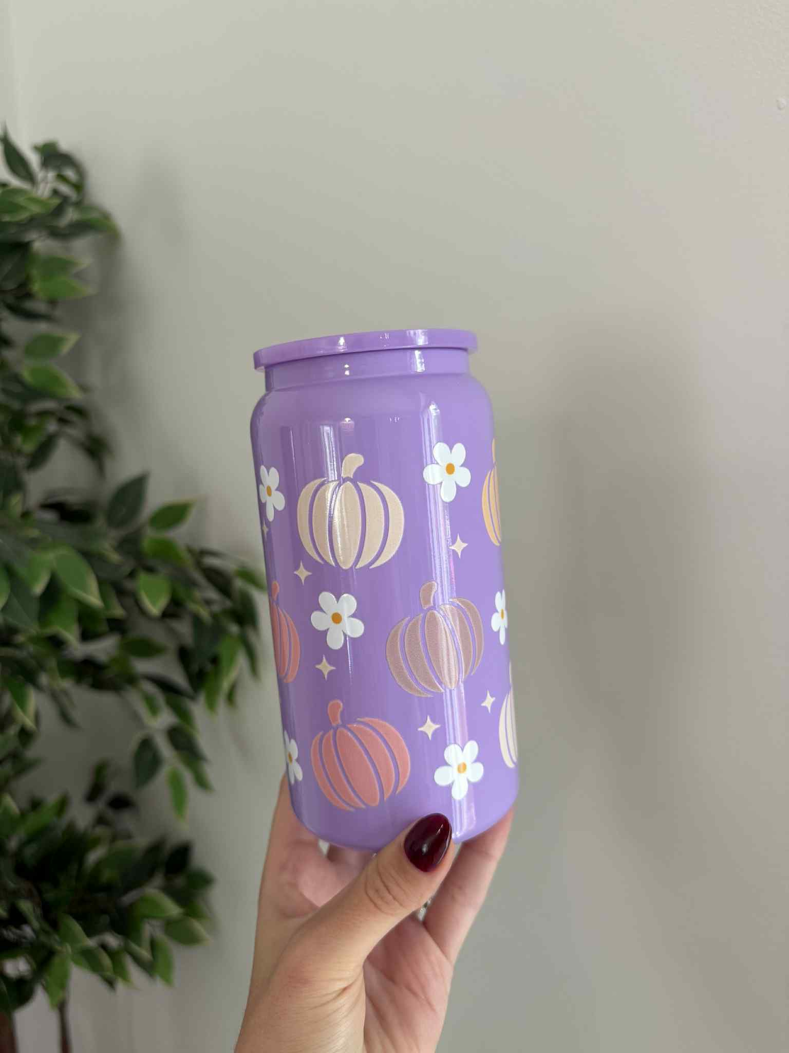 Tasse iso 16 oz « Daisy Pumpkin »