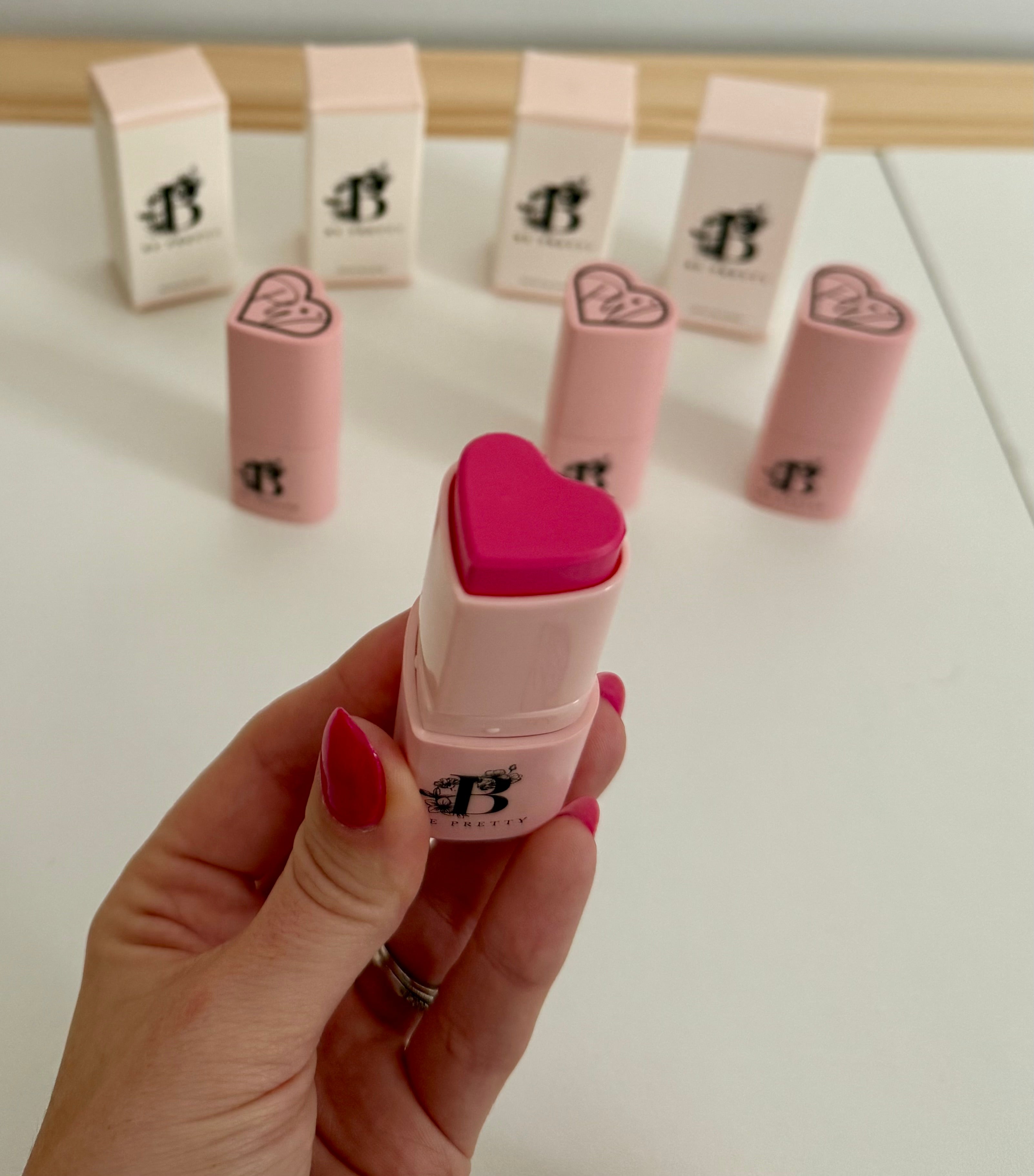 Nos minis blush en cœur biscuits au sucre