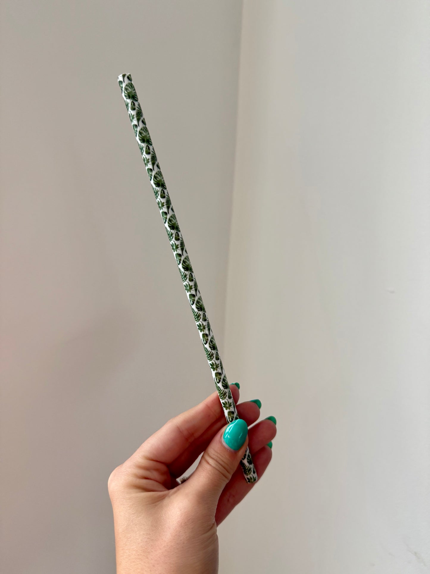 Moyennes Pailles en plastique à motifs