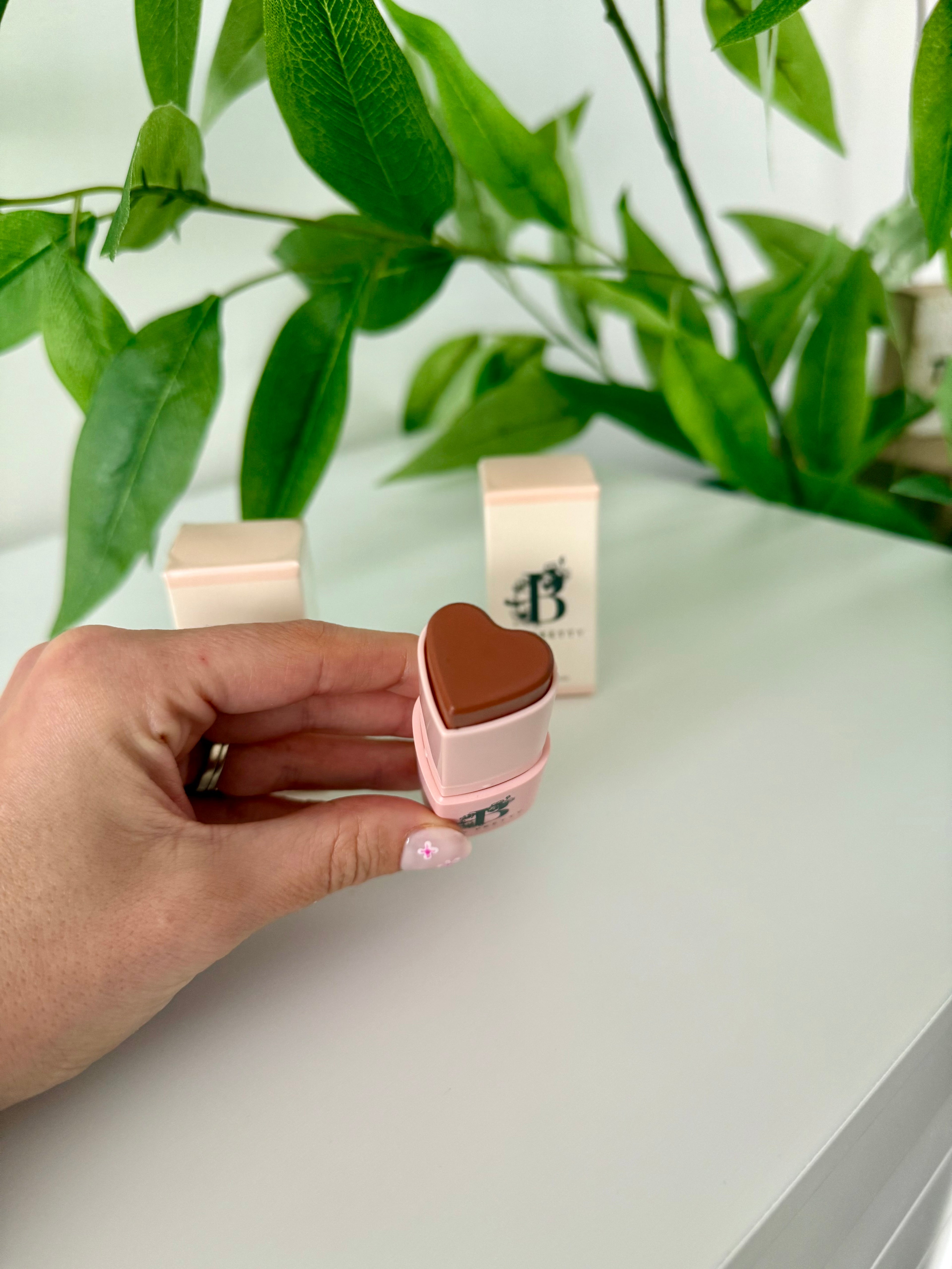 Nos minis blush en cœur biscuits au sucre