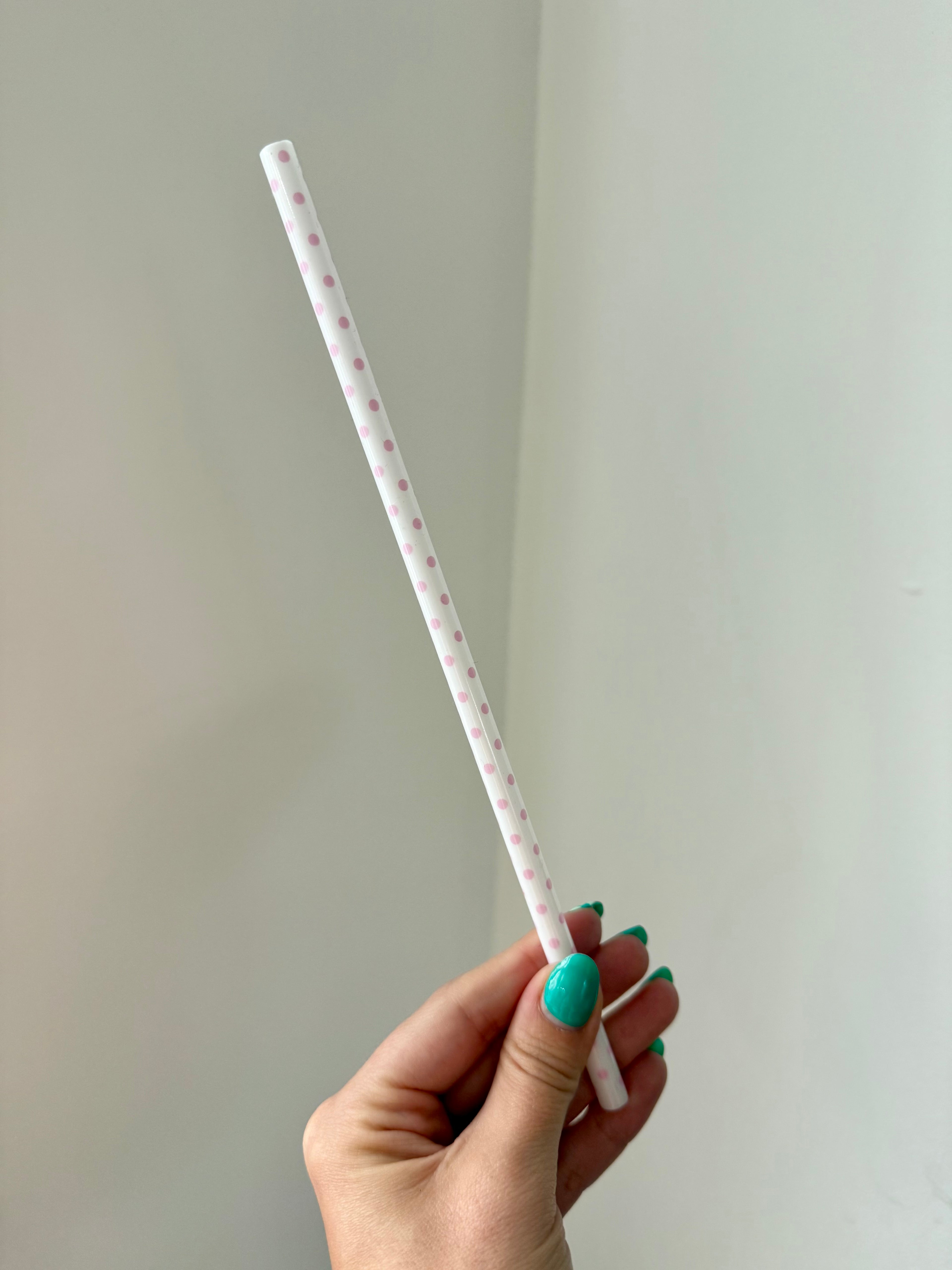 Moyennes Pailles en plastique à motifs