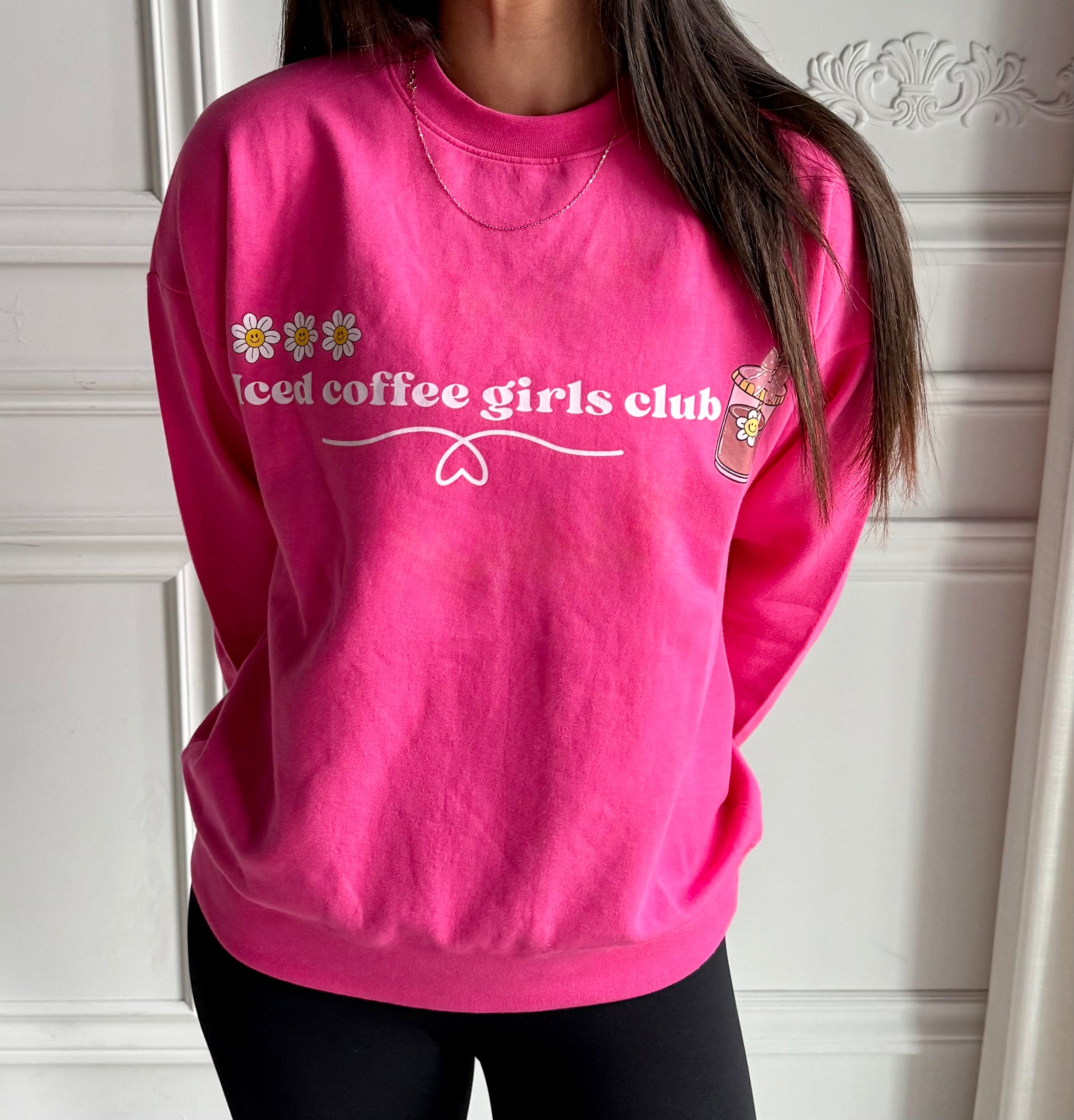 Crewneck « Iced coffee girls club »