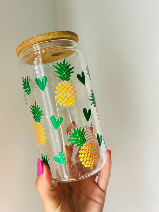 Verre amour des ananas