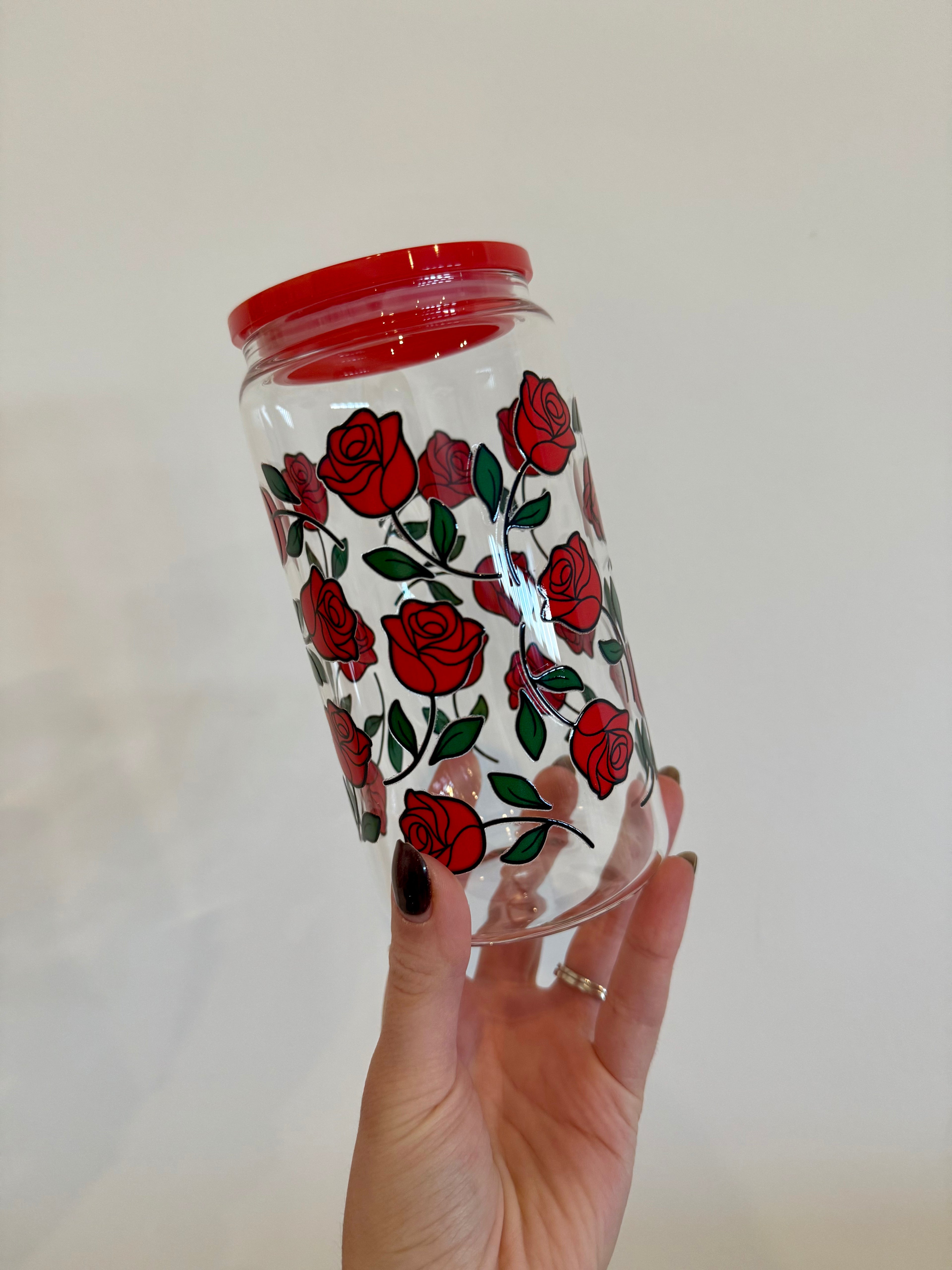 Verre «Roses Enchantées»