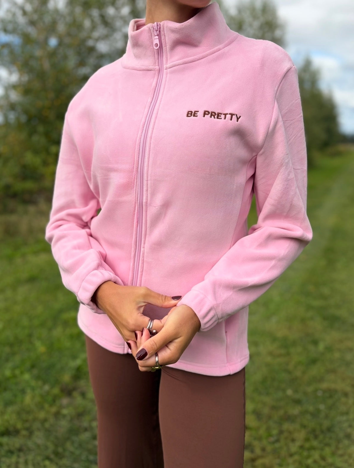 La veste Polar rose Napolitain