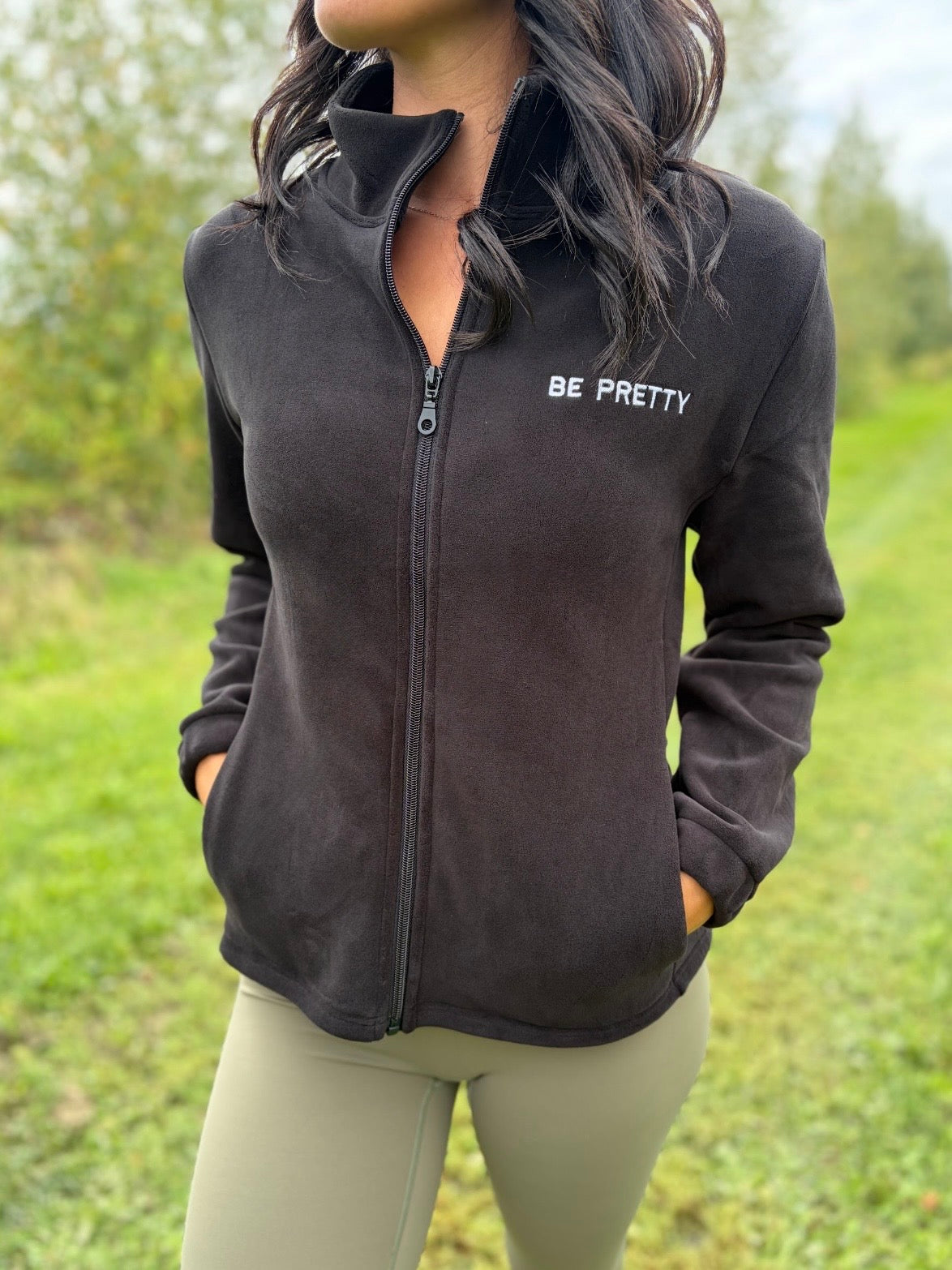 La veste polar Noir