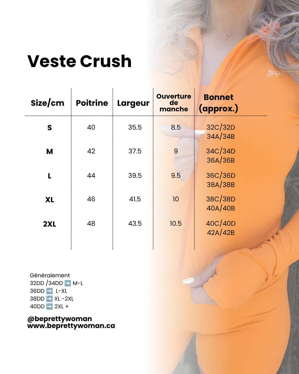 La veste Crush «Barbotine à l'Orange»