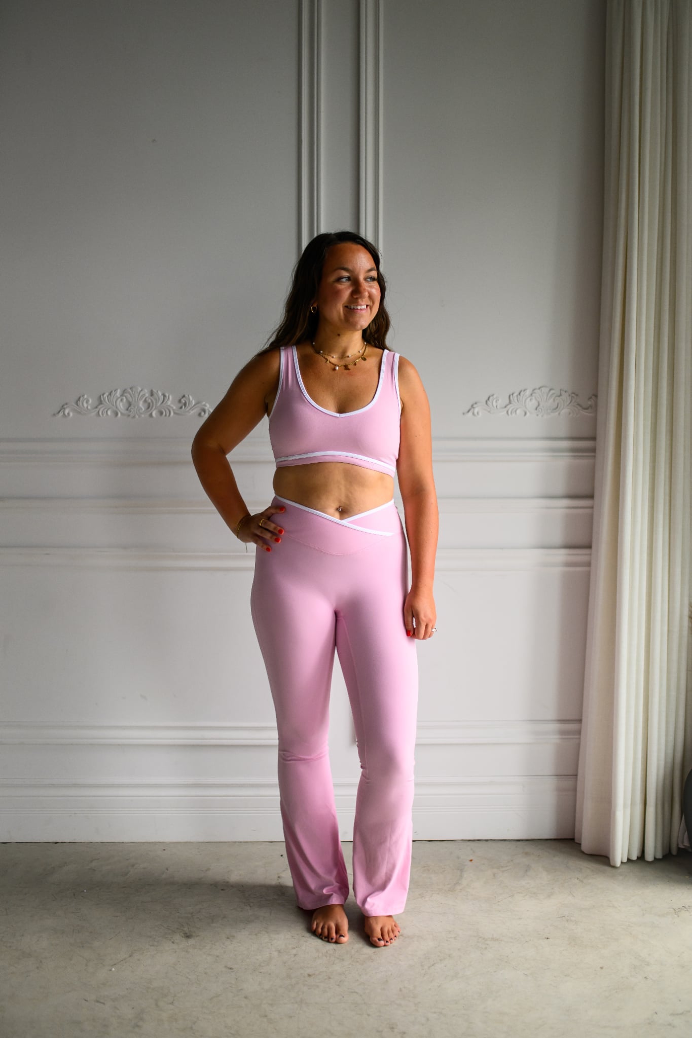 Le legging Flare Rose Bubble