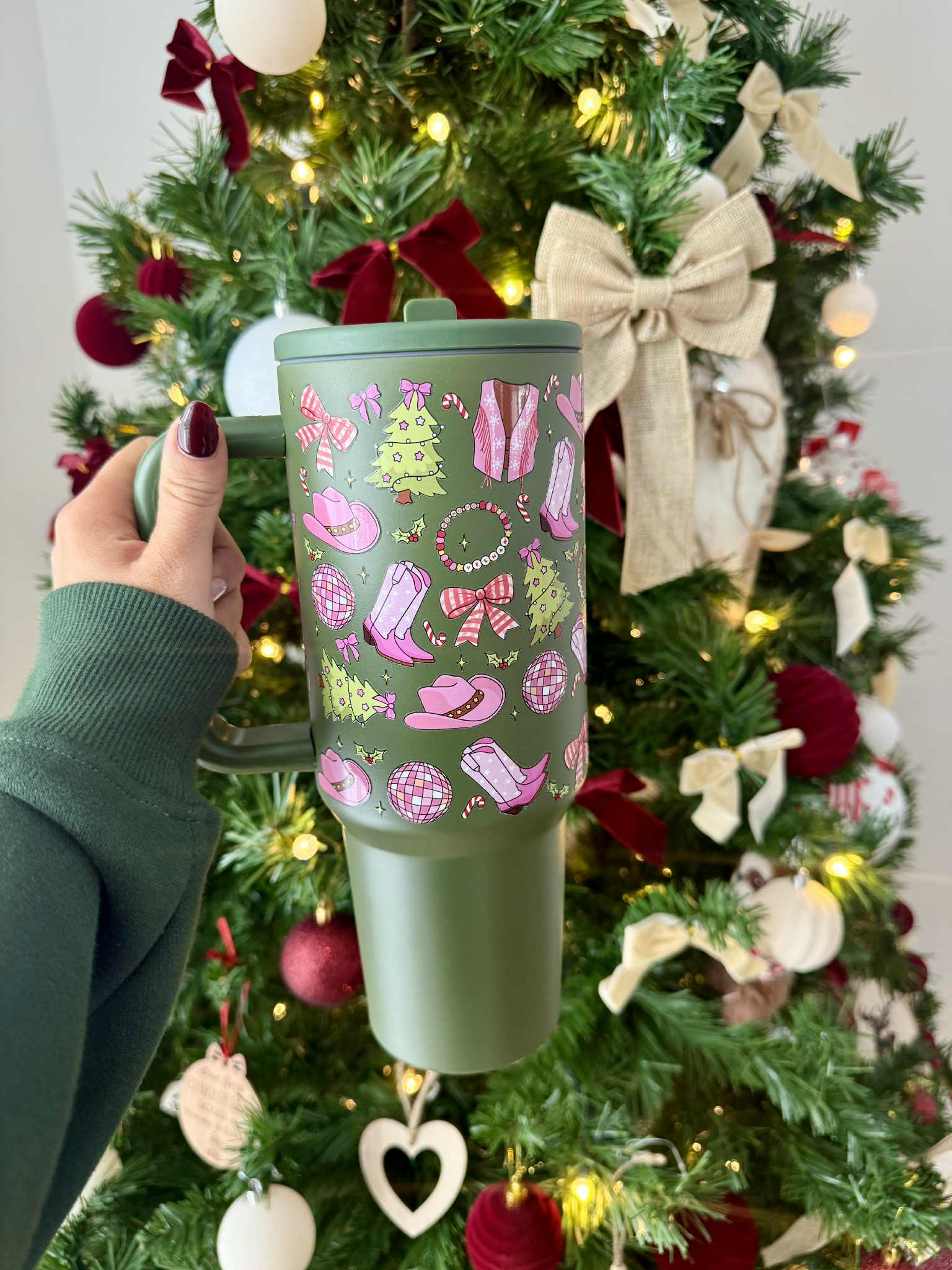 Tumbler 40 oz «Christmas Cowgirl»