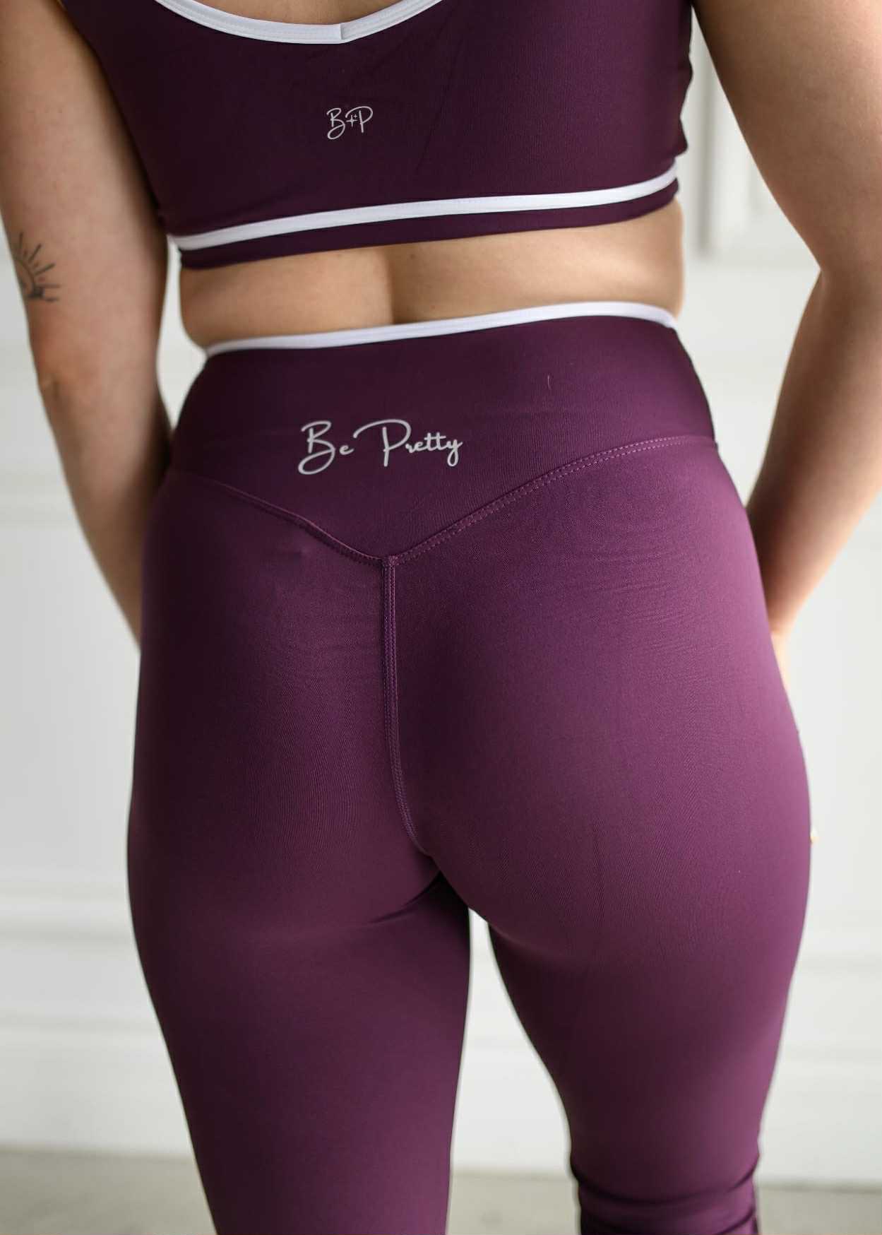 Le legging Flare Aubergine
