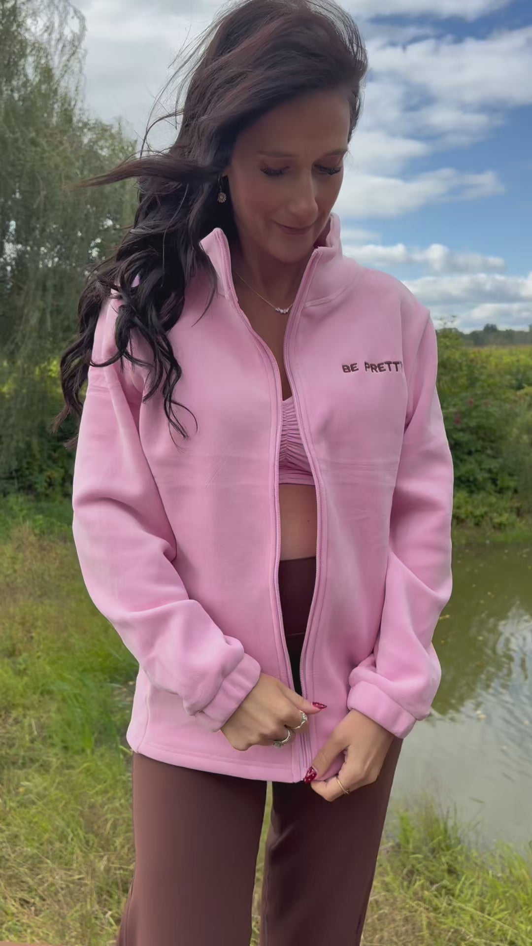 La veste Polar rose Napolitain