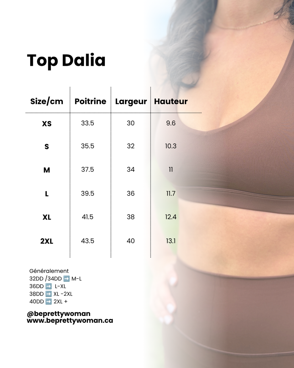 Le top Dalia Brun Napolitain